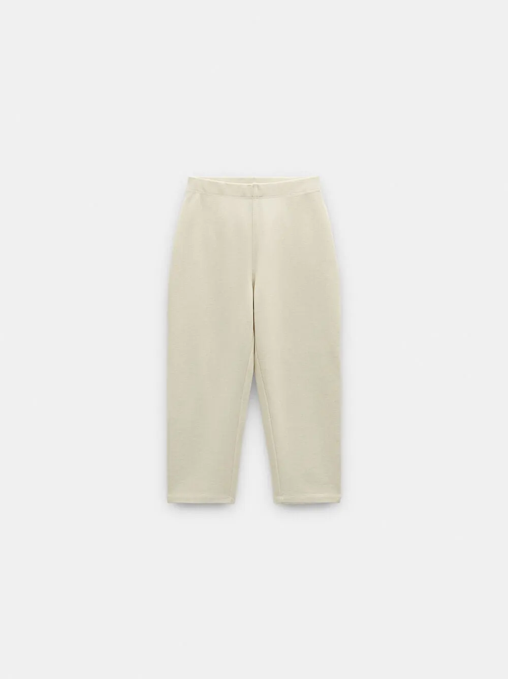 Cropped elasticated trousers