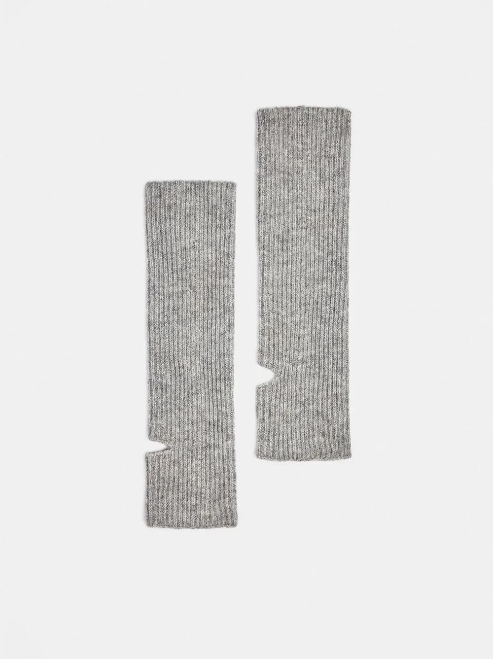Ribbed knit leg warmers