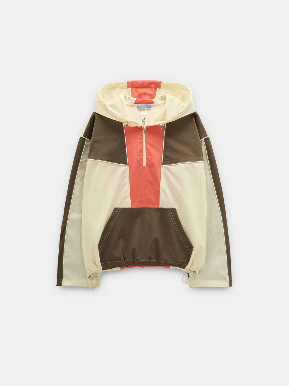 Color block windbreaker jacket