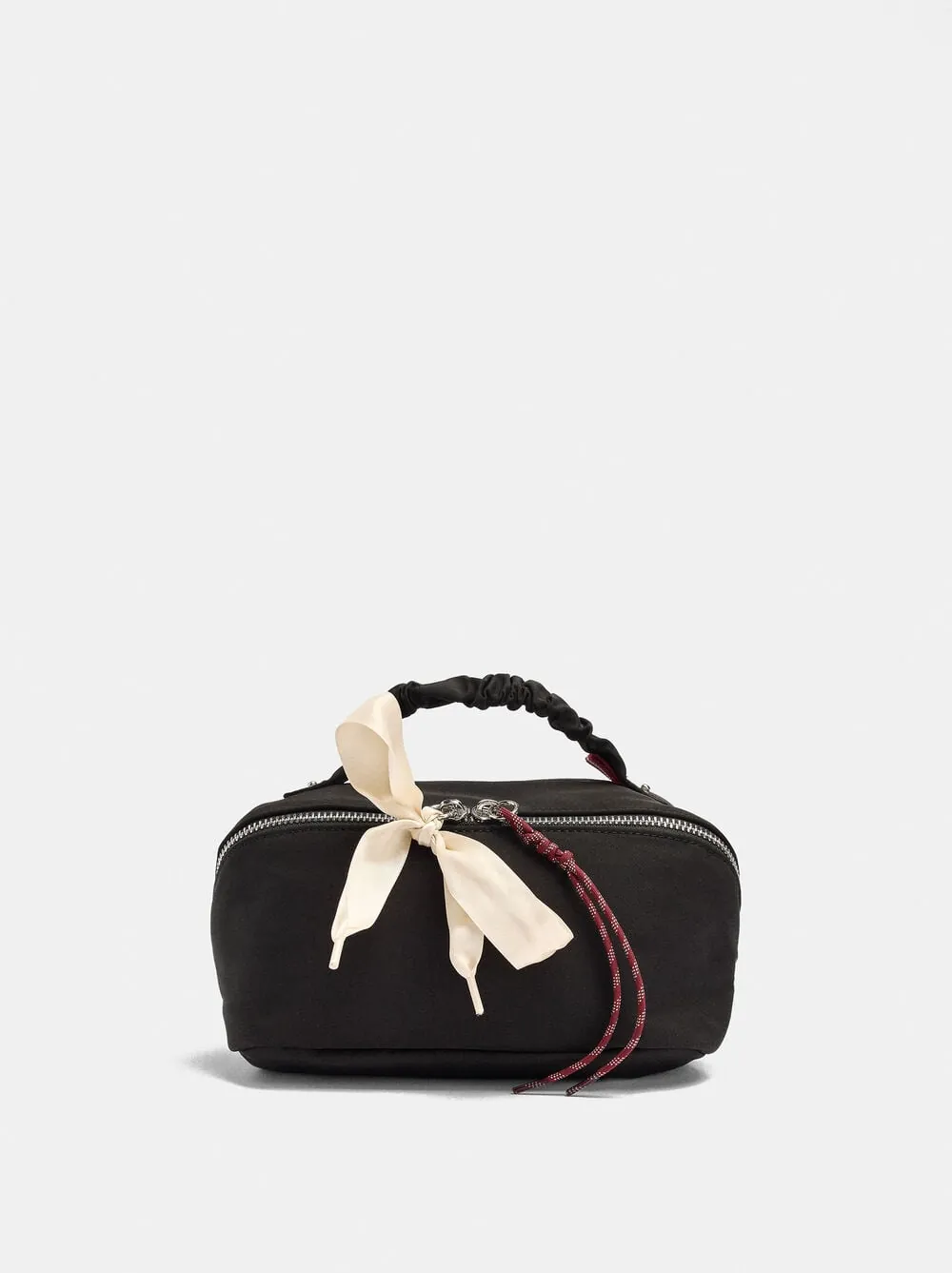 Plain nylon toiletry bag