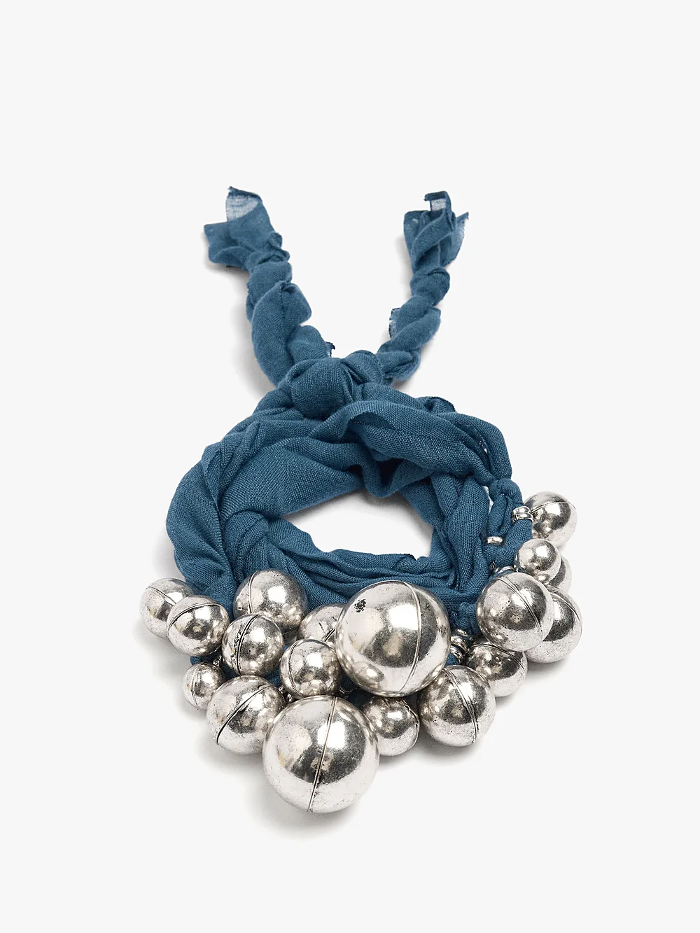 Double-Wrap Fabric Bracelet With Beads