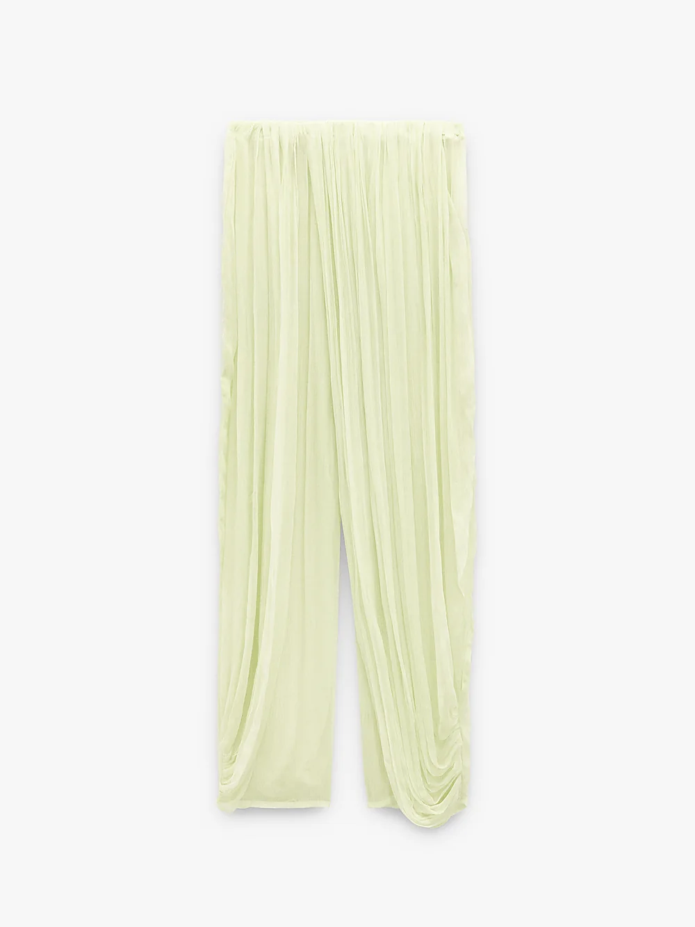 Fluid Trousers With Overlap