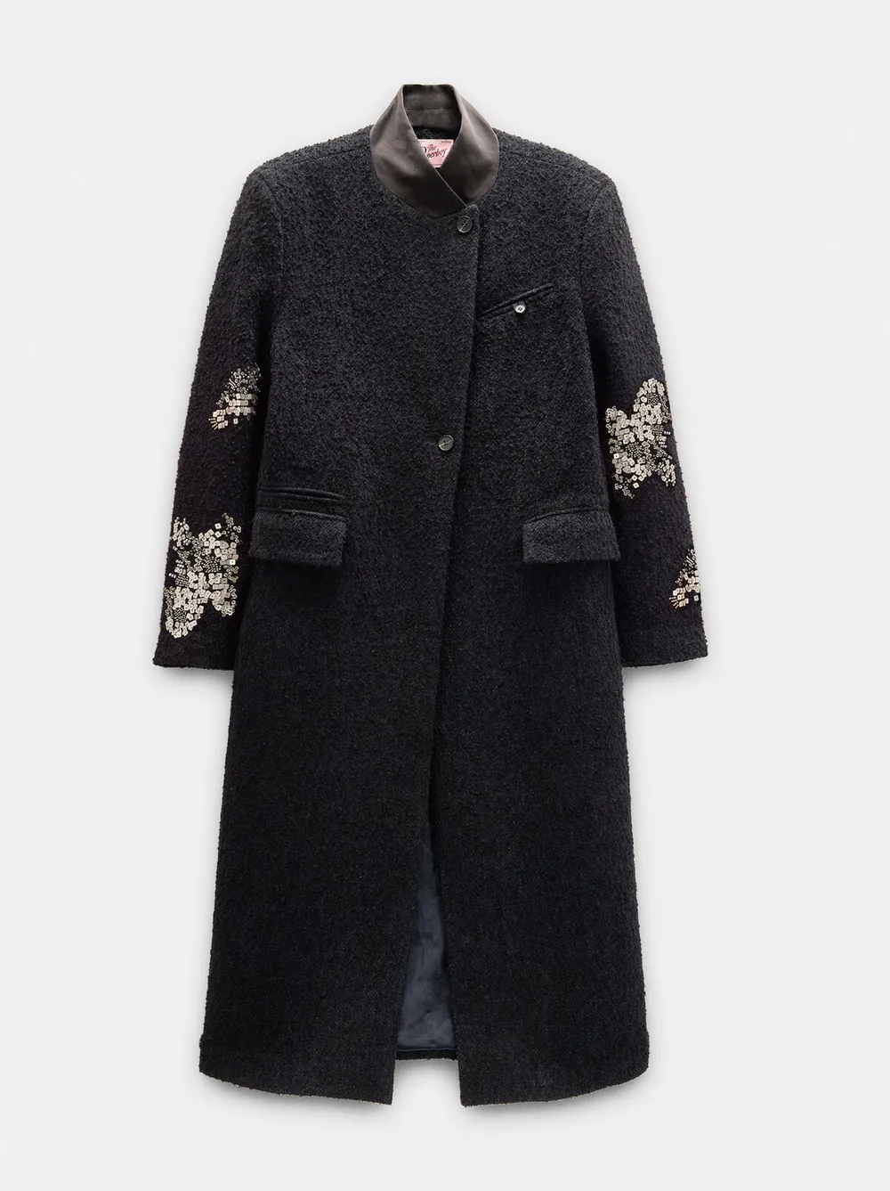 Long coat with sequin detail