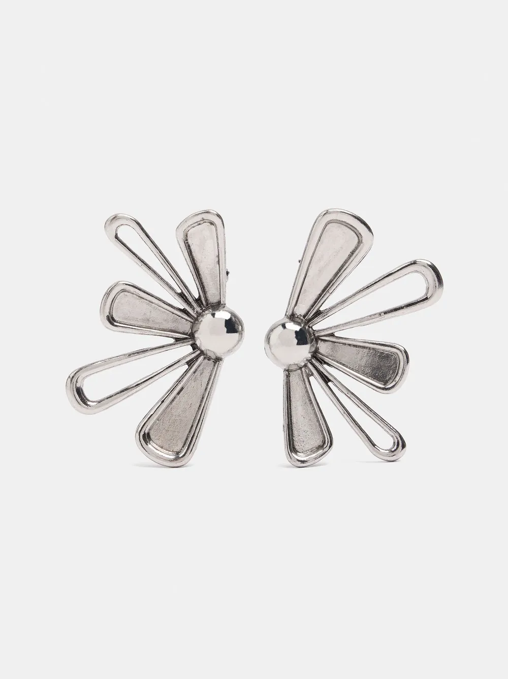 Half-flower earrings