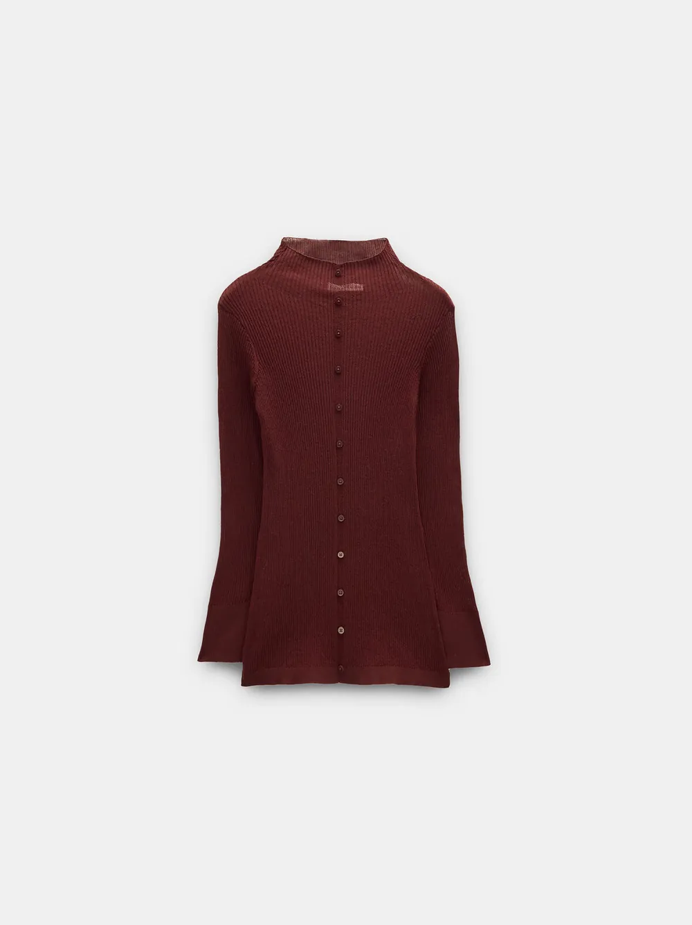 Sweater with ribbed knit
