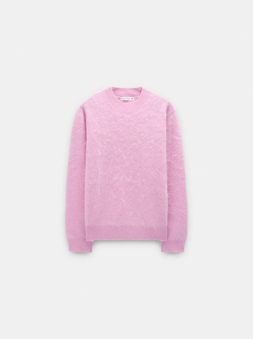 100% wool brushed knit sweater