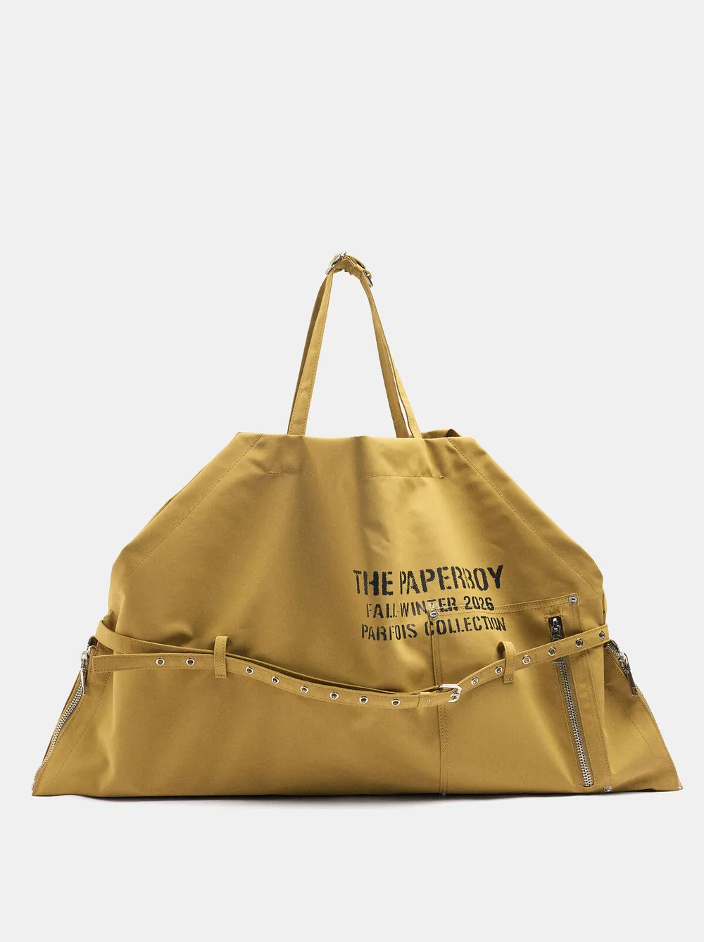 Canvas apron shopper bag