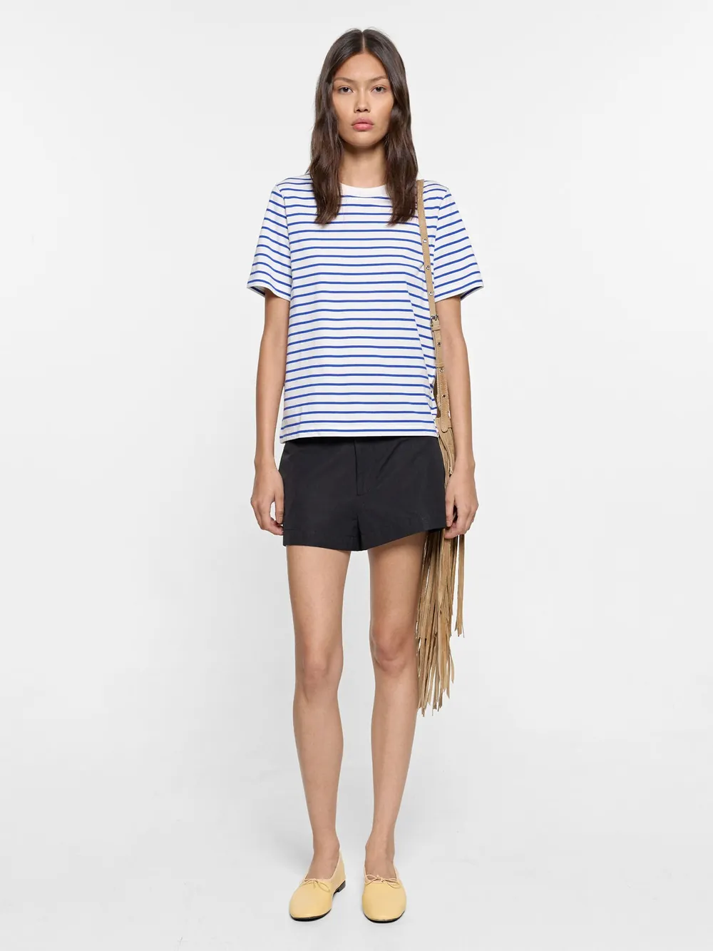 Cotton t-shirt with stripes