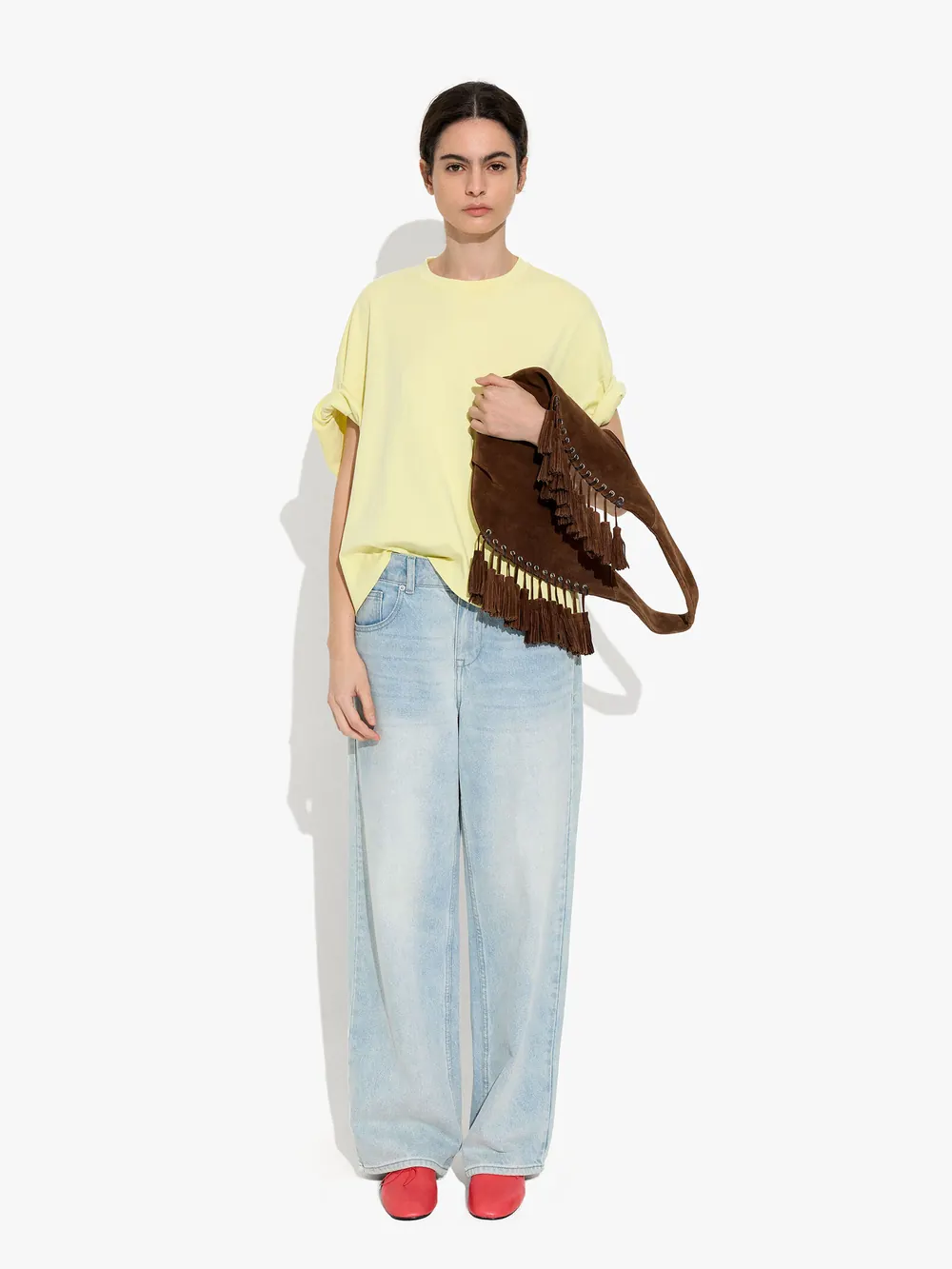 Plain cotton t-shirt with pocket