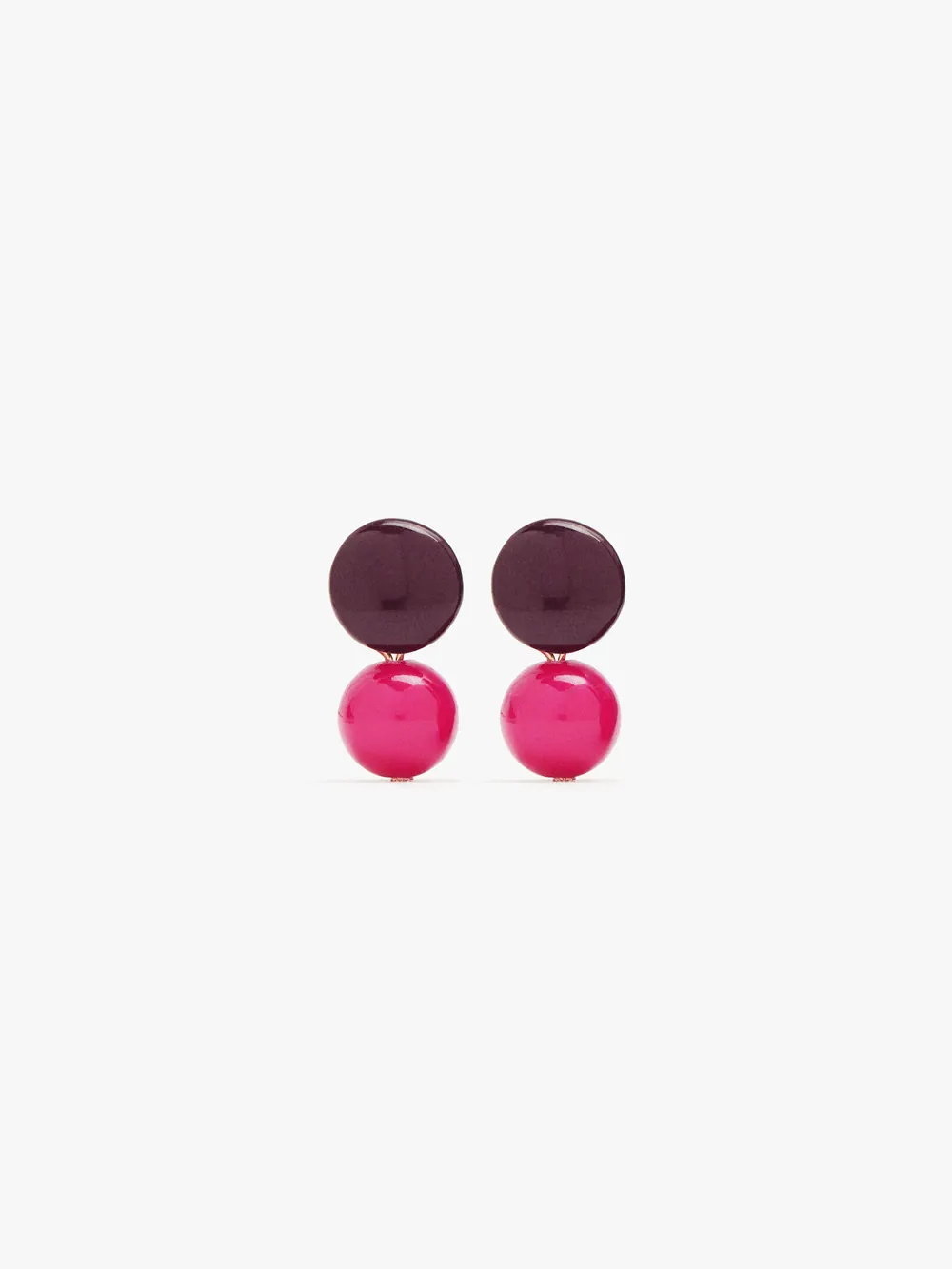 Short earrings with stones