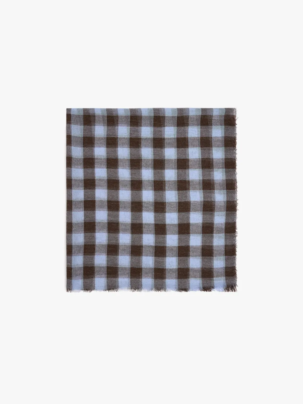 Vichy check print scarf