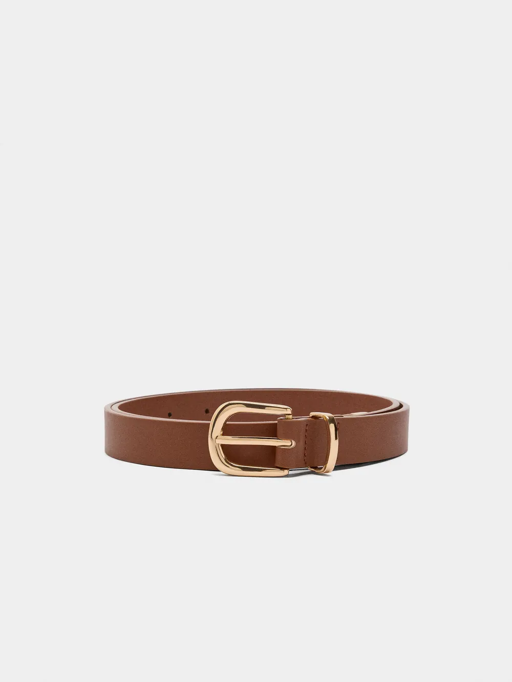 Plain belt with buckle