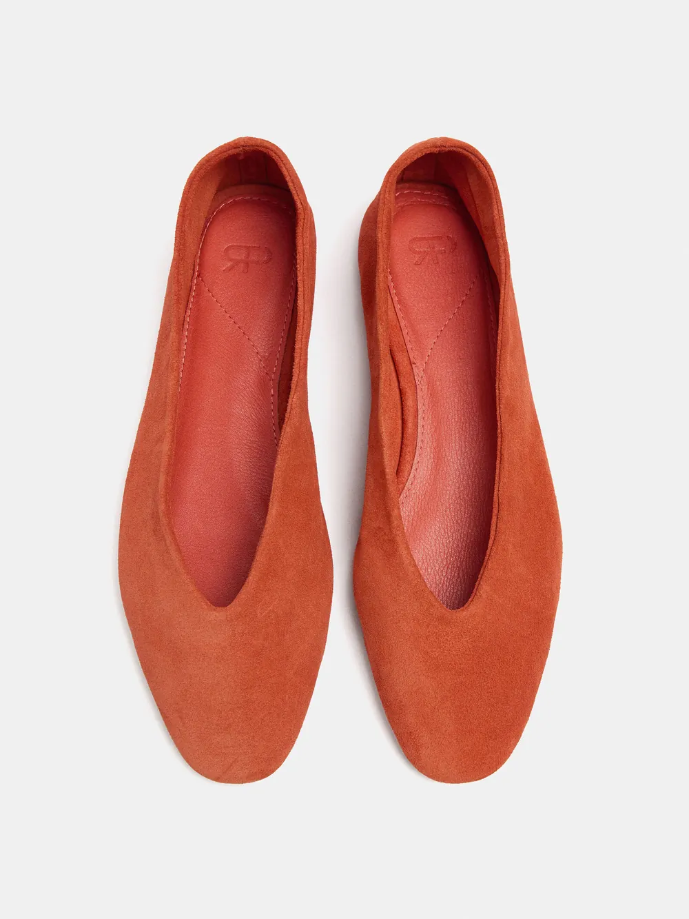 Suede leather flats